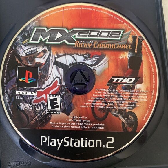 MX 2002 Featuring Ricky Carmichael Sony PlayStation 2 PS2 No Manual Tested Works - Picture 4 of 5